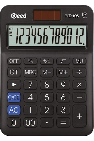 Need Nd-10s Siyah Hesap Makinesi Siyah