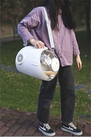 M-pets Submarine Kedi Taşıma Çantası Beyaz 49x32x30 Cm 244-52033.01