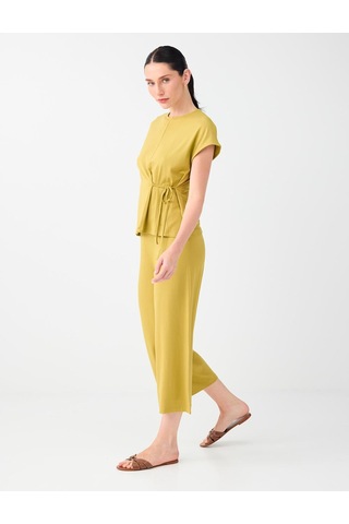 Jimmy Key Jimmy Key Yağ Yeşili Beli Lastikli Basic Kısa Pantolon 6sw187796307