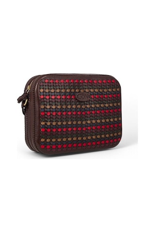 GÖN Gön Handmade Kadın Çapraz Askılı Çanta Kahve-çok Renkli