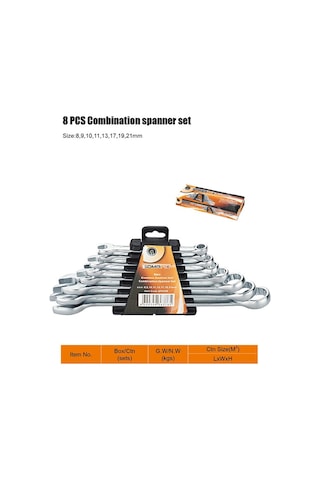 Somafix Premıum Kombine Anahtar Takımı 8 Parça N11.11233