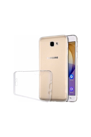 Samsung Uyumlu Galaxy J7 Prime Kılıf Şeffaf Silikon Hibrit Case Renksiz