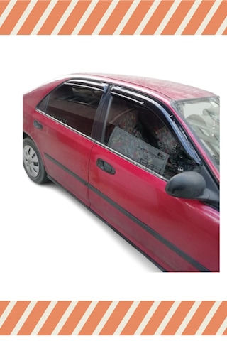 Honda Civic Sedan 1992-1995 Modellerine Özel 4'lü Mügen Tip Cam Rüzgarlığı