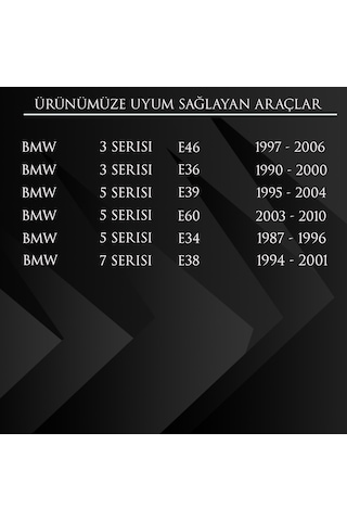 BMW E46,E36,E39,E60,E34,E38 Motor Kapak Klipsi (Zebra)