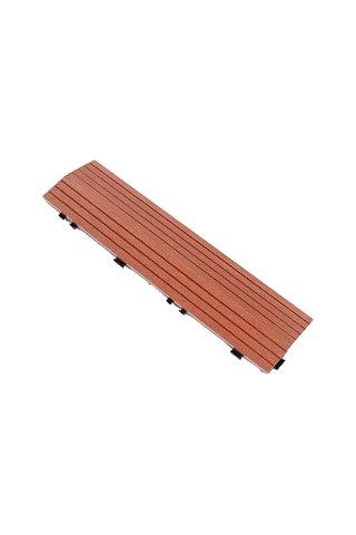 Sones Açık Balkon Plastik Ahşap Su Geçirmez Korozyon Önleyici Sızdırmazlık Zemin, Renk: Maun Diğer