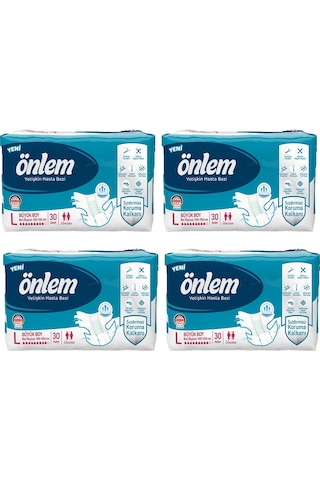 Önlem Yetişkin Hasta Bezi Büyük Boy L 4 x 30'lu