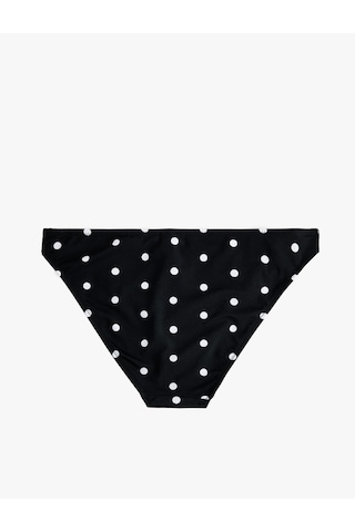 Koton Puantiye Desenli Bikini Altı Siyah 6sak00123mm