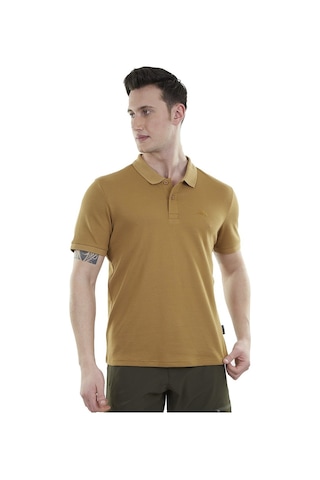 Alpinist Edge Erkek Polo T-shirt Camel 001