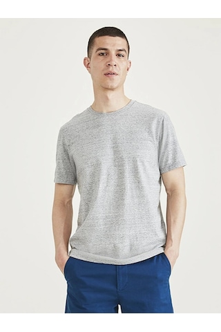 Dockers T3 Crewneck Tee Smokestack Heather Erkek Gri T-shirt - A3143