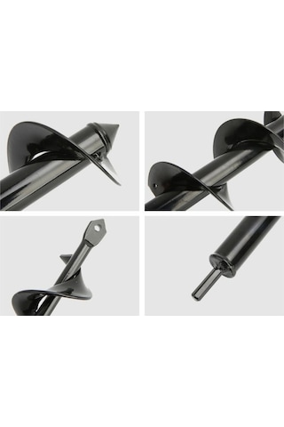 Pazly El Matkabıyla Kullanılabilir Spiral Matkap Ucu - Bahçe Ve Bitki Dikimi İçin Sarı-siyah Renkler