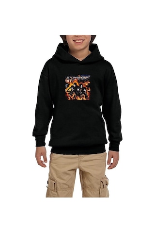 Zepplin Giyim Black Veil Brides Set the World On Fire Siyah Çocuk Kapşonlu Sweatshirt