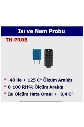 Electrosec Th-03 Serisi İçin İlave Isı Ve Nem Probu