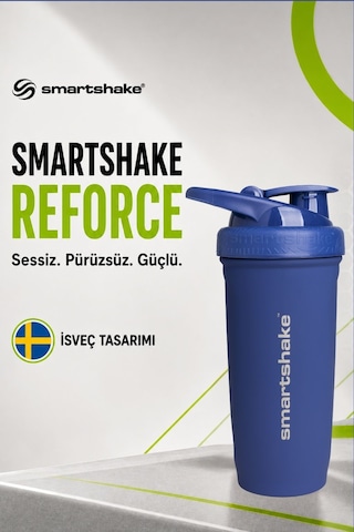Smartshake Reforce Paslanmaz Çelik Serisi 900 Ml Navy Mavi Protein Shaker