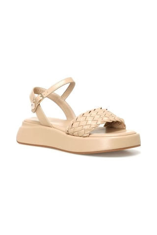 Nine West Valle 4fx Bej Kadın Kalın Taban Sandalet Bej