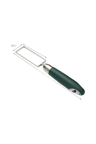 Reedark Büyük Boy Kare Kırmızı Günlük Mutfak Taşınabilir 304 Paslanmaz Çelik El Malzemeli Ev Fırın Meyve Dilimleyici Koyu Yeşil