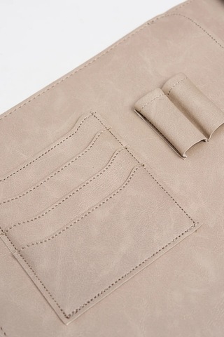 Necati Çanta Apple Uyumlu MacBook Air Pro 13-14 Inç Organizer Evrak & Laptop & Tablet Çantası - Bej Bej