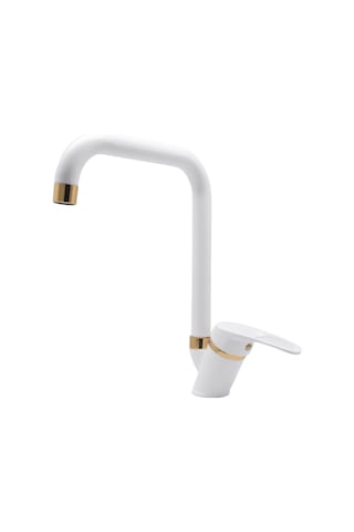 Kustar Oviedo Altın Beyaz Mutfak Eviye Bataryası