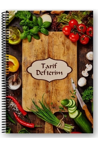 Deffter Yemek Tarif Defteri Chopping Board 64503-9
