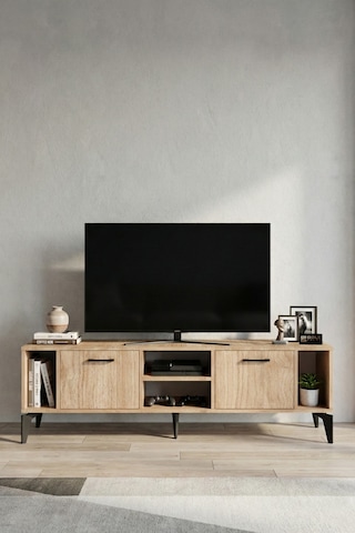 Northcity Linya Tv Sehpası Suntalam Bej 160x35 Cm