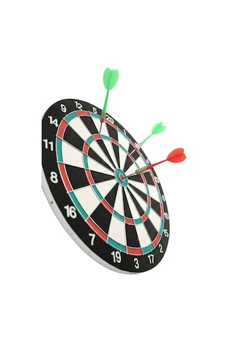 Dart Tahtası 17 İnç Profesyonel Dayanıklı Yapı 4 Metal Ok