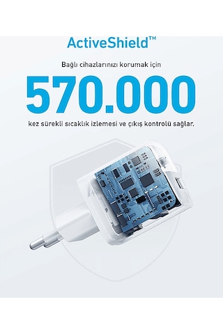 Anker A2331 323 33 W Usb-c + Usb-a Şarj Cihazı Beyaz