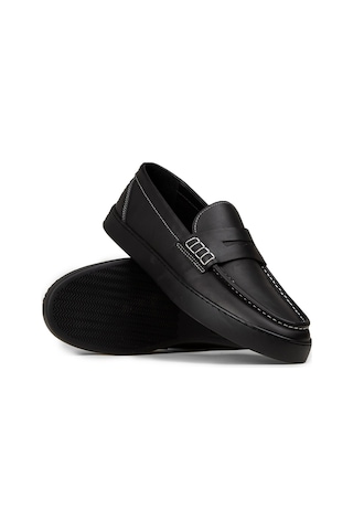 Deery Erkek Hakiki Deri Siyah Loafer Ayakkabı - 02022msyhc01 Siyah