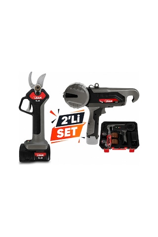 Bitki Bağlama Ve Budama Seti Tl25 + Lg25 9410 Profesyonel Bahçe Budama Makası Seti Bağlama Aparatı Çok Renkli