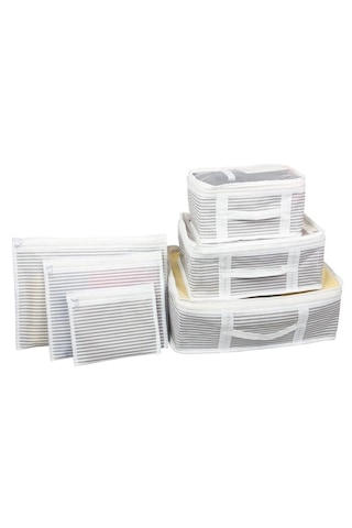 6lı Çekmece Dolap İçi Bavul İçi Seyahat Çantası Organizer - Fc816