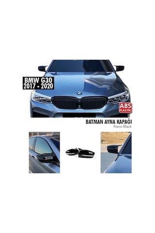 Bmw G30 2017-2020 Yarasa Batman Ayna Kapağı Piano Black