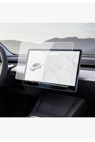 Tesla Model Y Makyajlı Kasa 2025 Multimedya Ekran Koruyucu- Kırılmaz Şeffaf Nano Teknoloji