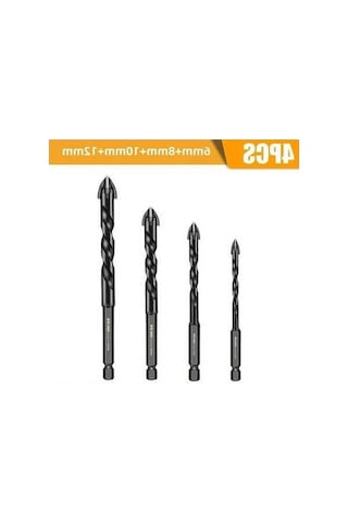 Besthome1 4'lü Seramik-cam Matkap Ucu Seti 6-12mm , Yüksek Performanslı Delme Çözümü