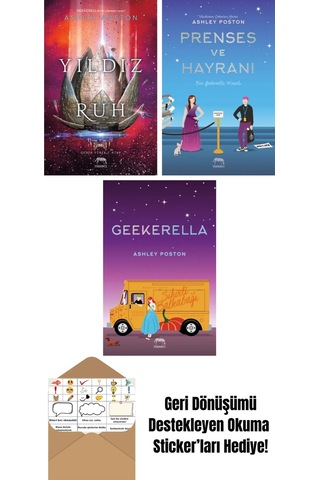 Yıldız Ruh Demir Yürek 2. Kitap + Kitap Kurdu Ve Çirkin + Geekerella