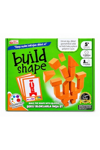 Build Shape Strateji Ve Zeka Geliştirici Denge Oyunu 18 Parça