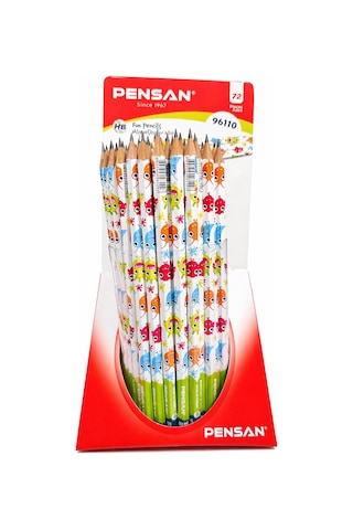 Pensan Canavarlar Desenli Kurşun Kalem 96110 Çok Renkli