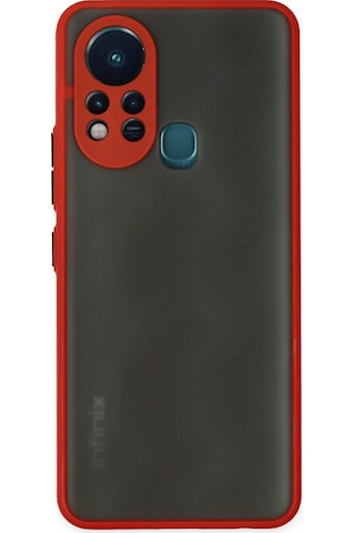 Uryport İnfinix Hot 11s Kılıf Montreal Silikon Kapak - Kırmızı