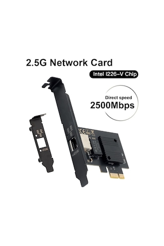 Pcıe Gigabit Ağ Kartı Intel I226 İçin Rj45 2.5 Gb Ethernet Ağ