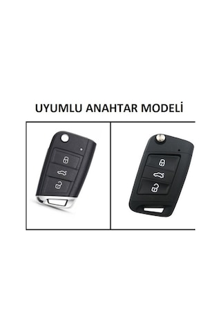 Seat Ibiza Silikon Anahtar Kabı, Uyumlu Anahtar Kılıfı (533077723)