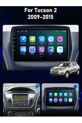Hyundai İx35 Android Multimedya Carplay 4/64gb 9 İnc Hd Ips Ekran