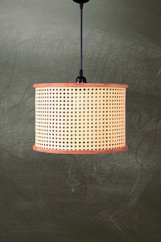 Istanbul Serisi Seda Hazeran Avize Sarkıt 35cm Ahşap