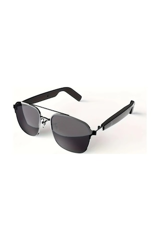 Xuweiwei Siyah Yeni Akıllı Gözlükler Kablosuz Kulaklık Gözlük Metal Dokulu Mikrofon Hoparlör Dokunmatik Kontrol Kamera Tüm Telefonlarla Uyumlu