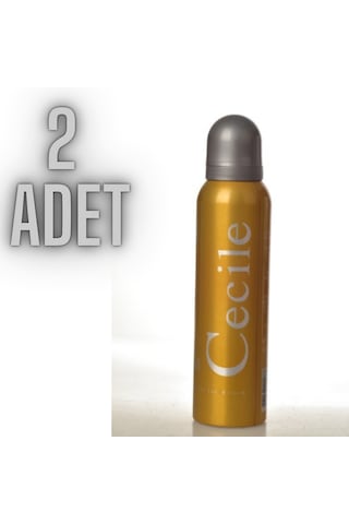 Cecile Gold Kadın Sprey Deodorant 2 x 150 ML