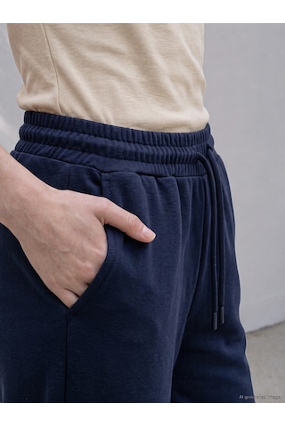 Lcw Petite Lacivert Soft Touch Kadın Eşofman Altı