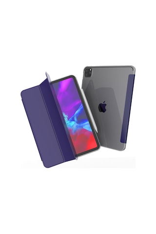 Apple Uyumlu iPad Pro 11 4. Nesil M2 Kılıf PU Deri Smart Standlı Case A2435 A2759 A2761 A2762