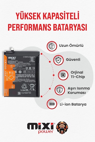 Xiaomi Mi 11 Lite Uyumlu Tam Kapasite Batarya