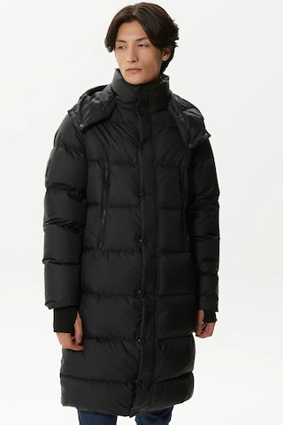 Lacoste Down Fill Parka Black Uzun Boy Kaz Tüyü Dolgulu Çıkartılabilir Kapüşonlu Erkek Parka Siyah