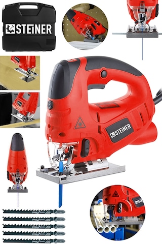 Steiner 4000 Watt Lazerli Otomatik Dekupaj Çantalı Kırmızı + 5 Uç
