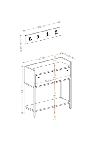 Decormet Nataly Dresuar Dec0111 Kahverengi