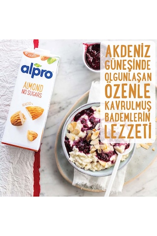Alpro Şekersiz Badem Sütü 4 x 1 L