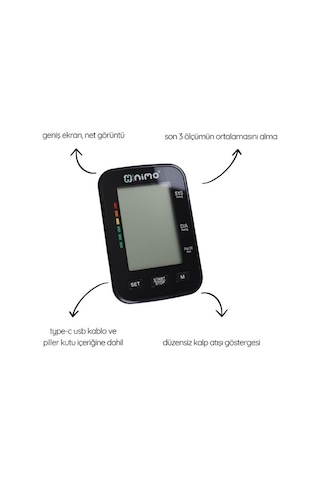 Nimo Hkd-03 Dijital Otomatik Koldan Ölçer Tansiyon Aleti Dbp-1333