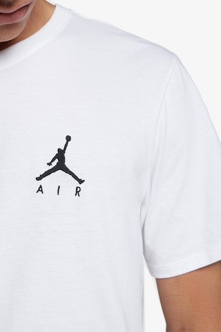 Nike Jordan Jumpan Air Unisex White-black Tee Jordan Nakış Logolu Tişört Beyaz-siyah Beyaz - Siyah